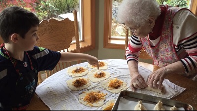 PM baking with gr grandma